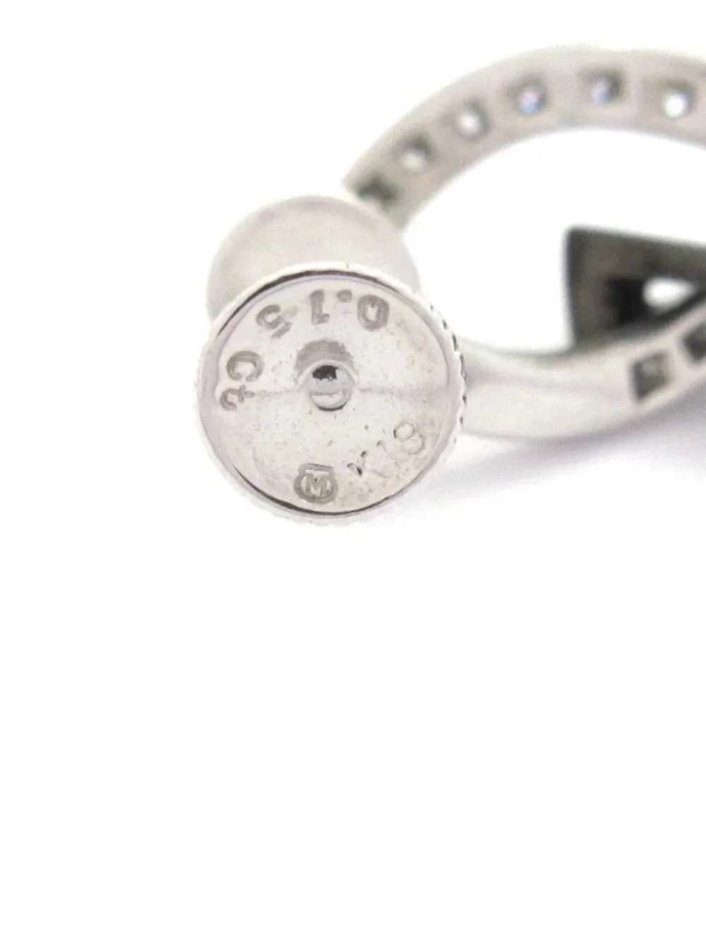 mikimoto 18K White Gold 18K (Black Coating) Diamond Black Pearl